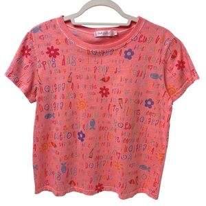 Fresh Produce Graphic Beachy T-Shirt Size S